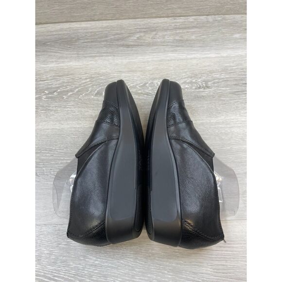 SAS Nora Women's Loafer Driving Wedge Slip-On Leather 9.5 Black Comfort Shoes - Picture 5 of 11